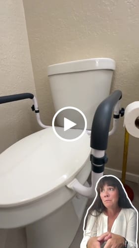Customer video review of Toilet Seat with Handles (250lb)