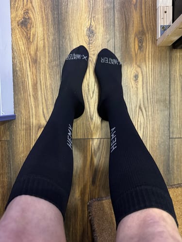 Customer photo review of HEMY Knee High Waterproof Socks