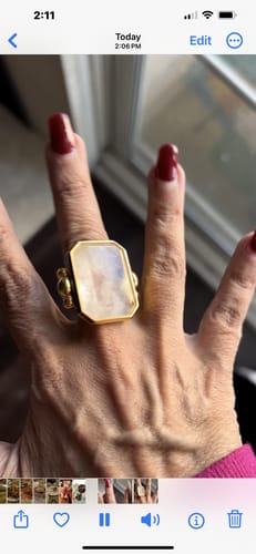 Customer photo review of Marique French Vintage Crystal Ring