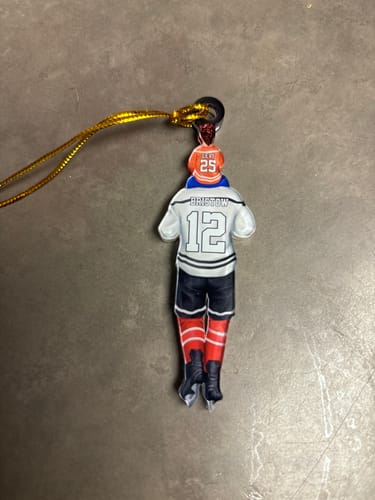 Customer photo review of Personalized Hockey Dad & Kids Acrylic Ornament