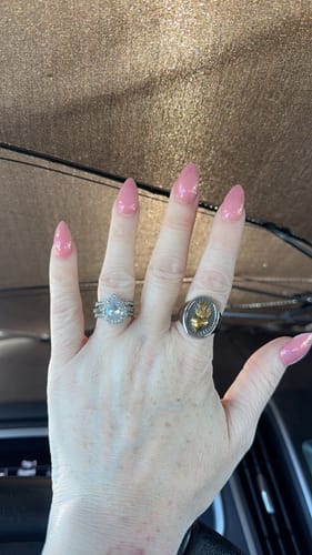 Customer photo review of Sacred Heart Of Jesus Cross Ring