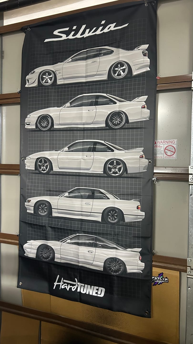 Customer photo review of Nissan Silvia Generations Garage Flag