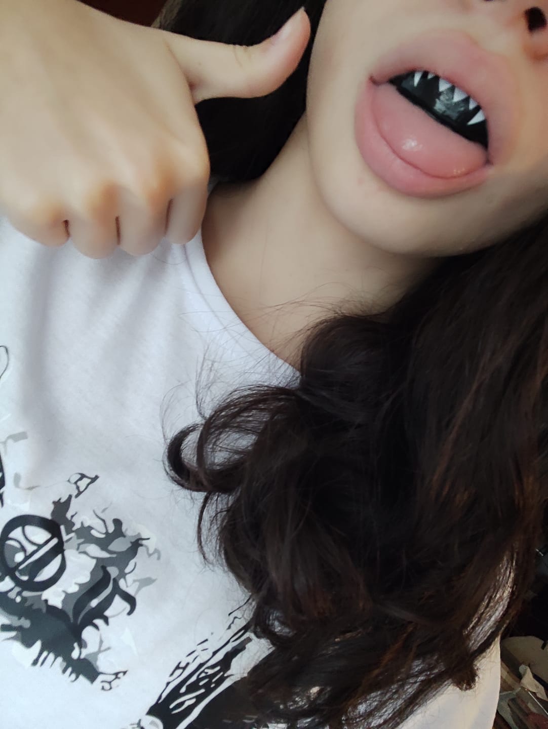 Customer photo review of Proteza Dentara Knockout GEL Vampire