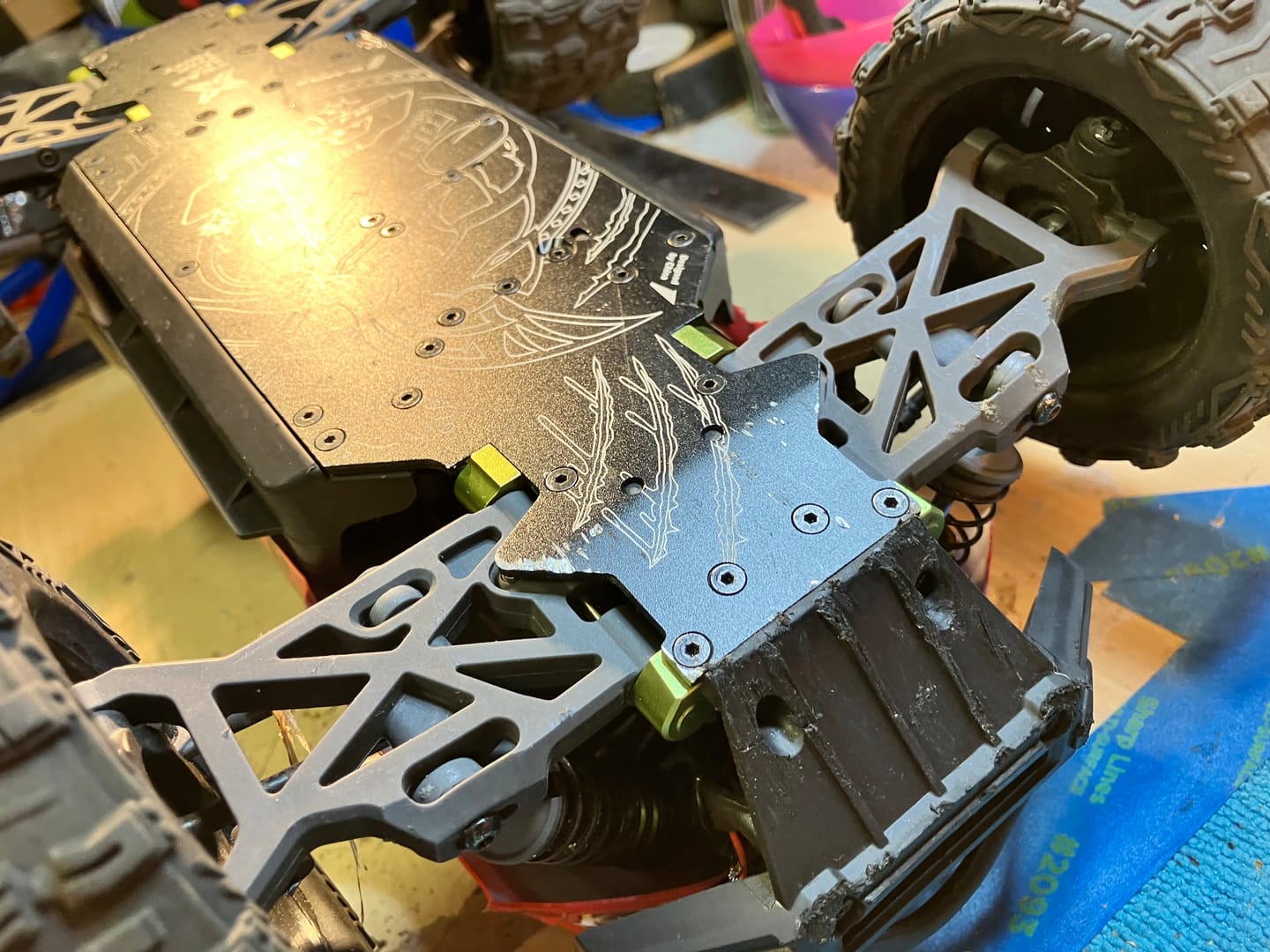 Customer photo review of Front & Rear Metal Suspension Arm Set Spare Part for RC Car ROG1