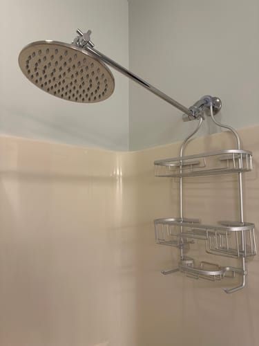 Customer photo review of 8 Inch Rain Shower Head and Adjustable Shower Arm
