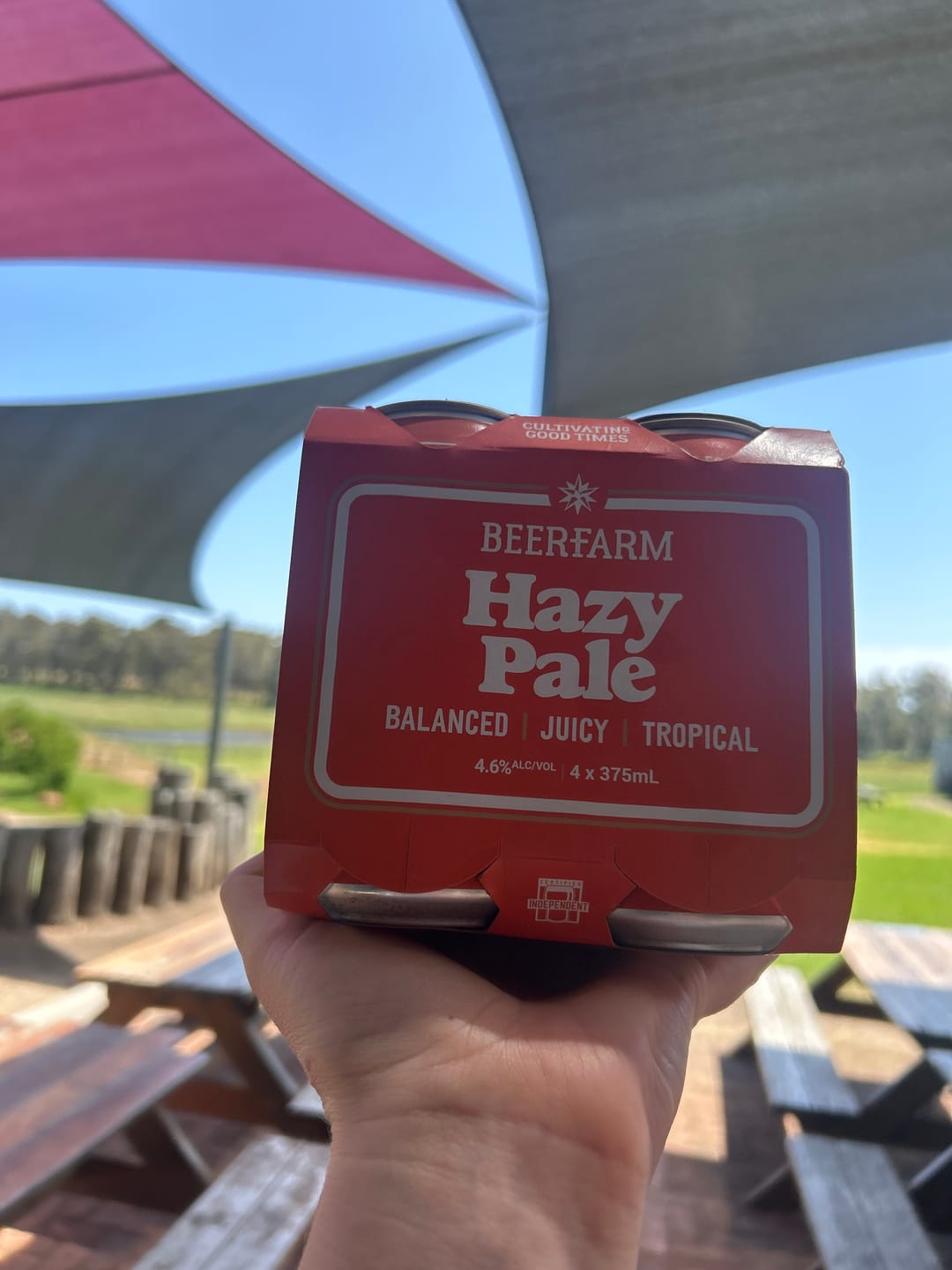 Customer photo review of Beerfarm Hazy Pale