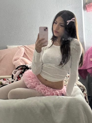 Customer photo review of Delicate Chiffon Ruffle Shorts