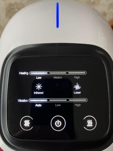 Customer photo review of Infrared Heated Knee Massager PRO