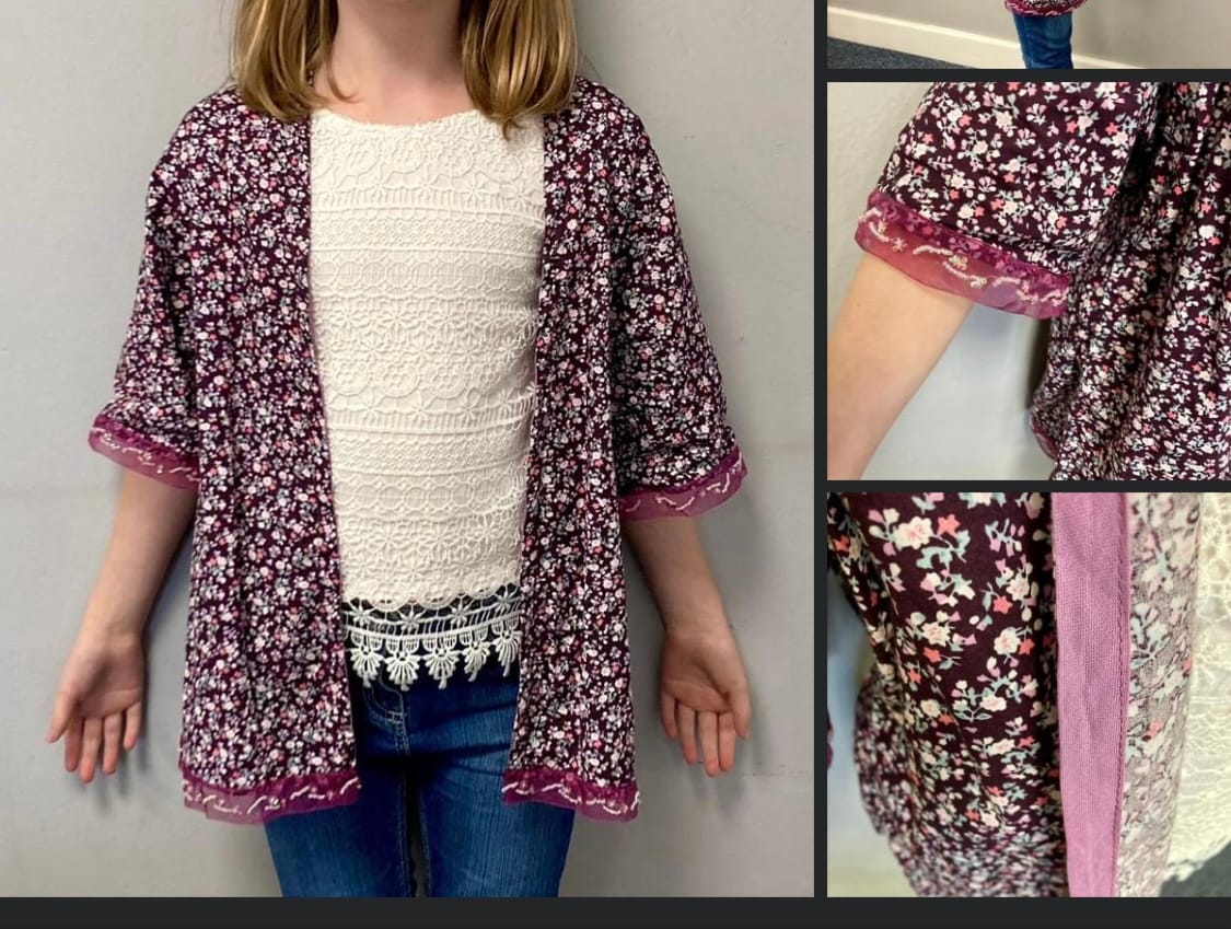 Customer photo review of Small Floral Garden Cotton Poplin Fabric
