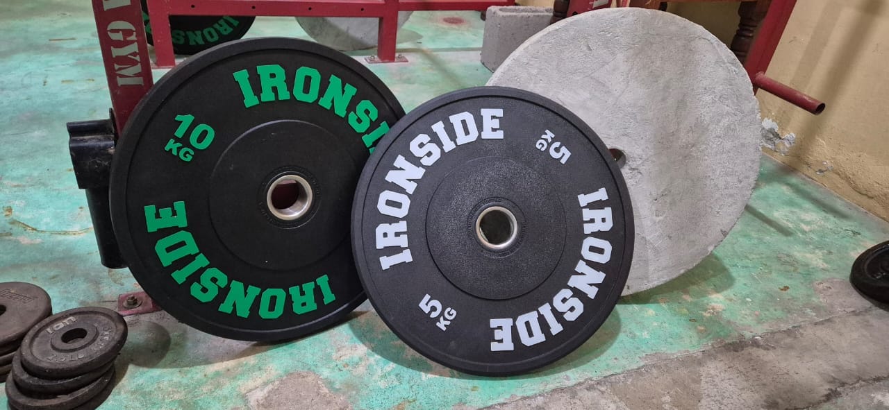 Customer photo review of Discos Olímpicos Pro Bumper IRONSIDE (KG)