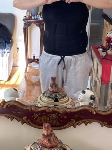 Customer photo review of Men's Tummy Control Total Body Shaping Tank Top | Buy 1 Get 1 FREE