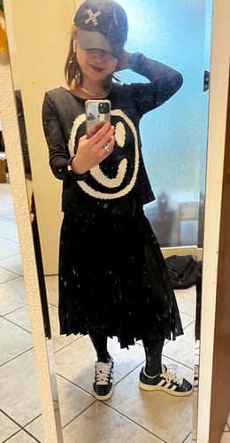 Customer photo review of Old Skool Cotton Tank Top - Charcoal