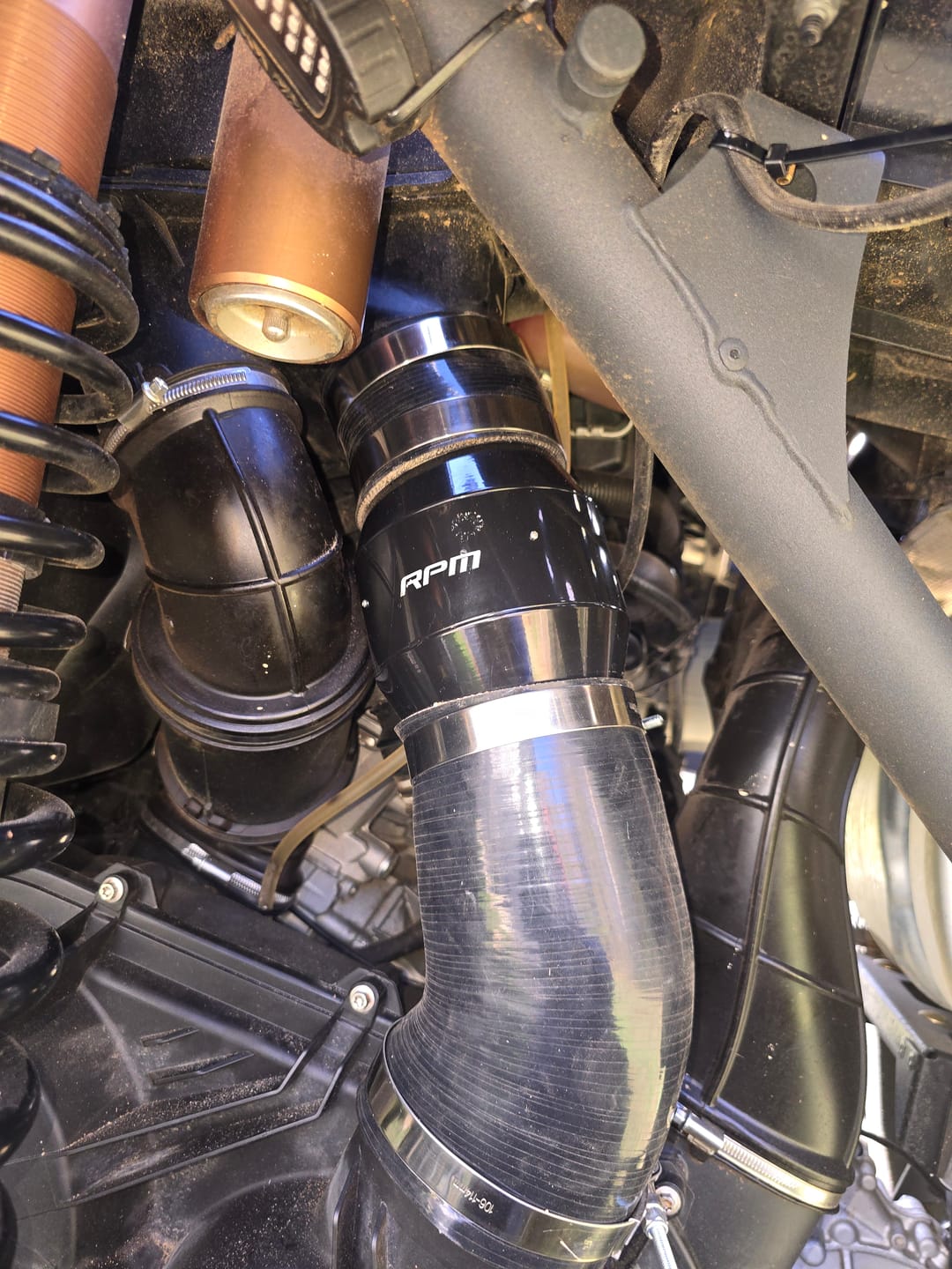 Customer photo review of RPM Can-Am Maverick X3 "ECF" Electric Clutch Blower Fan Kit - Lower Clutch / Belt Temperature