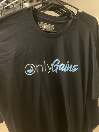 Customer photo review of ONLY GAINS T-Shirt