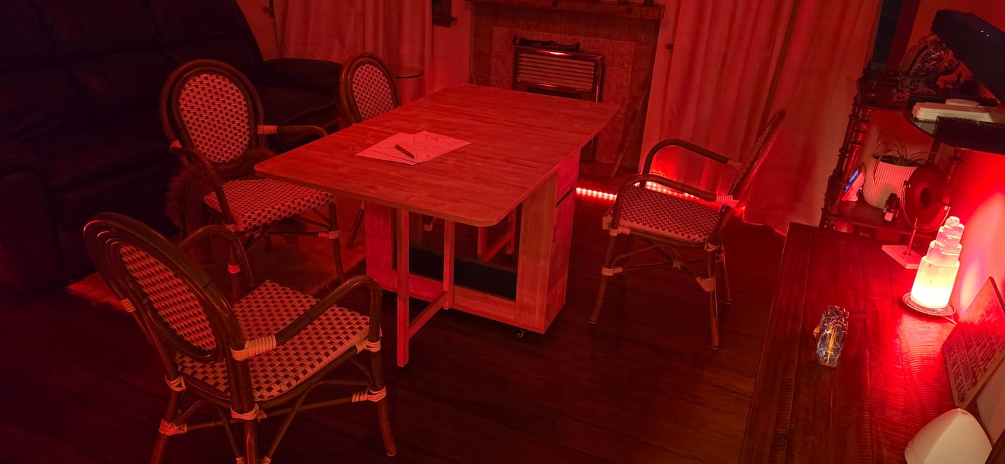 Customer photo review of Lecce Foldable Dining Table, Oak
