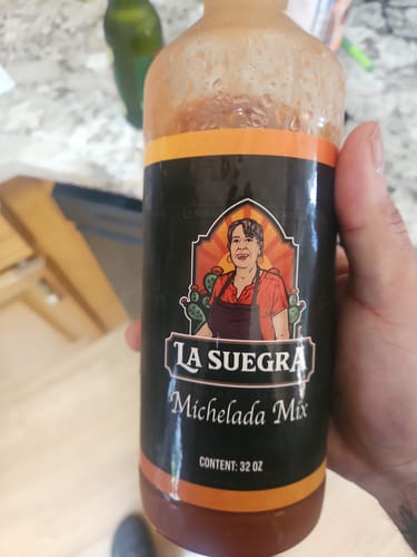 Customer photo review of La Suegra Michelada Mix