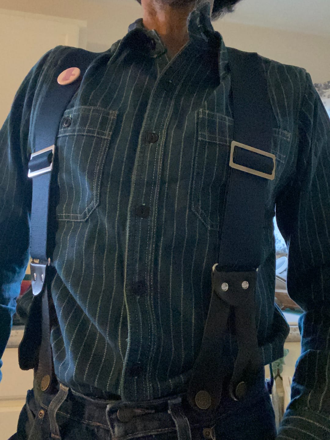 Customer photo review of 9 oz Wabash Vent Hole Work Shirt