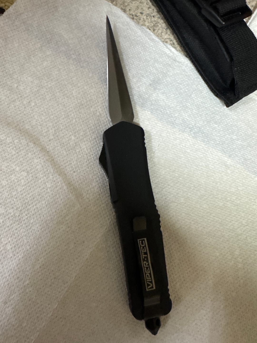 Customer photo review of Black Ghost OTF Knife - Hornet Blade