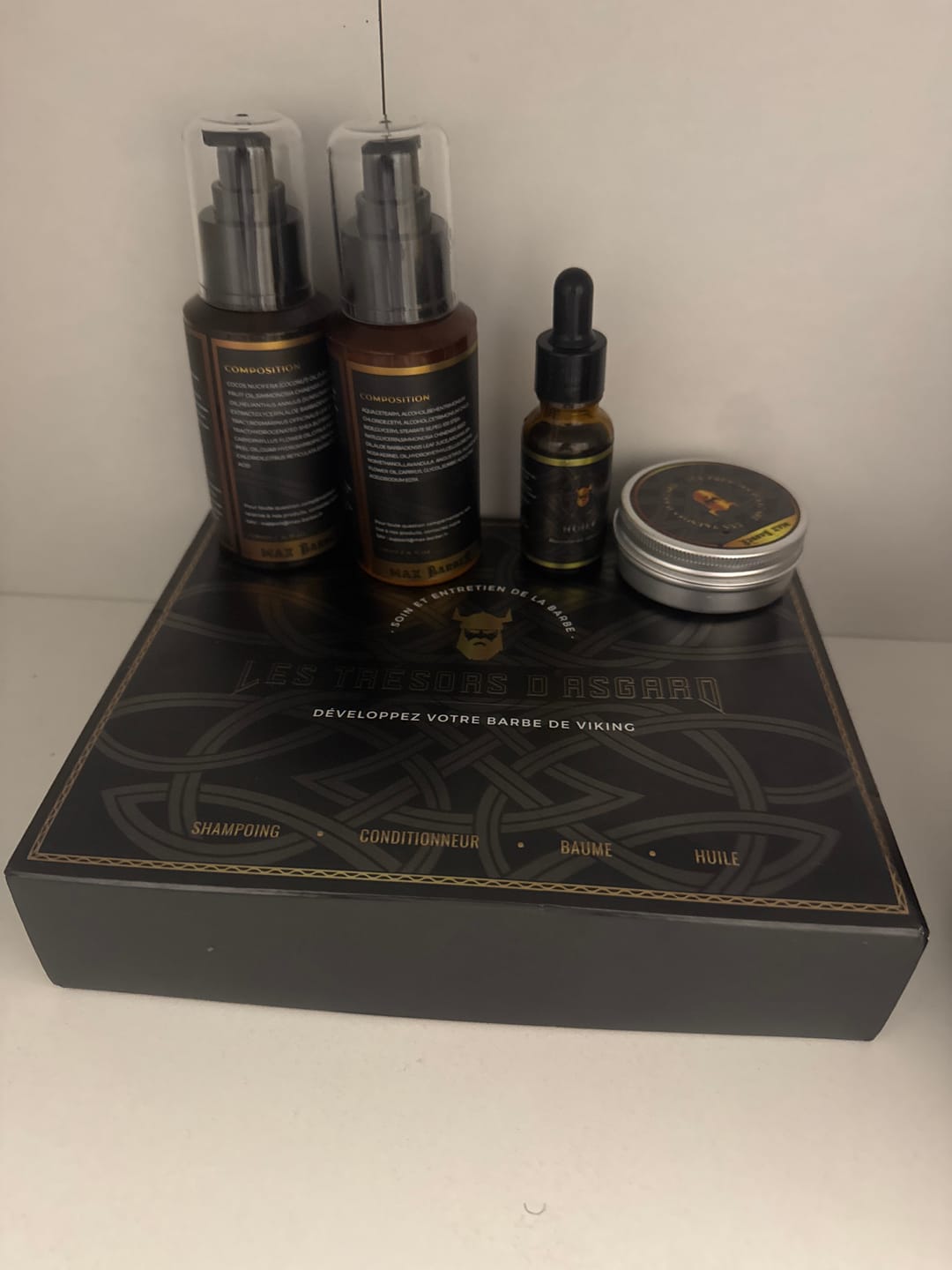 Customer photo review of Les trésors d’Asgard  | Coffret Complet Soin barbe 4-en-1