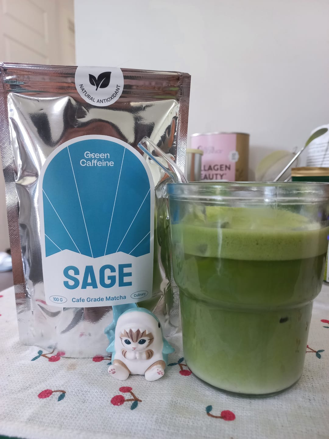 Customer photo review of Sage Budget Cafe Matcha (Latte)