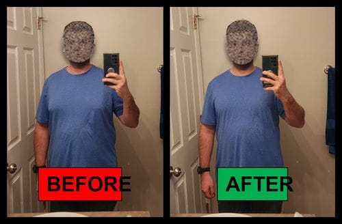 Customer photo review of Men's Tummy Control Total Body Shaping Tank Top | Buy 1 Get 1 FREE