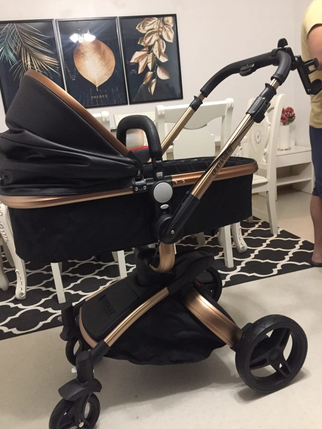 Customer photo review of 3-in-1 Luxury 360° Rotating Baby Stroller