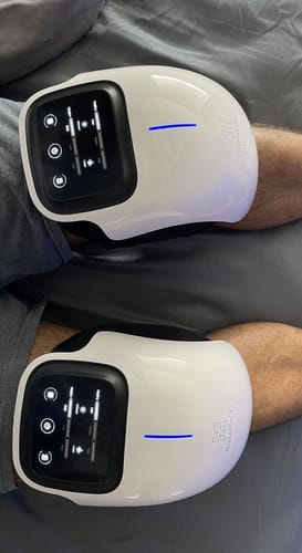 Customer photo review of Infrared Heated Knee Massager PRO