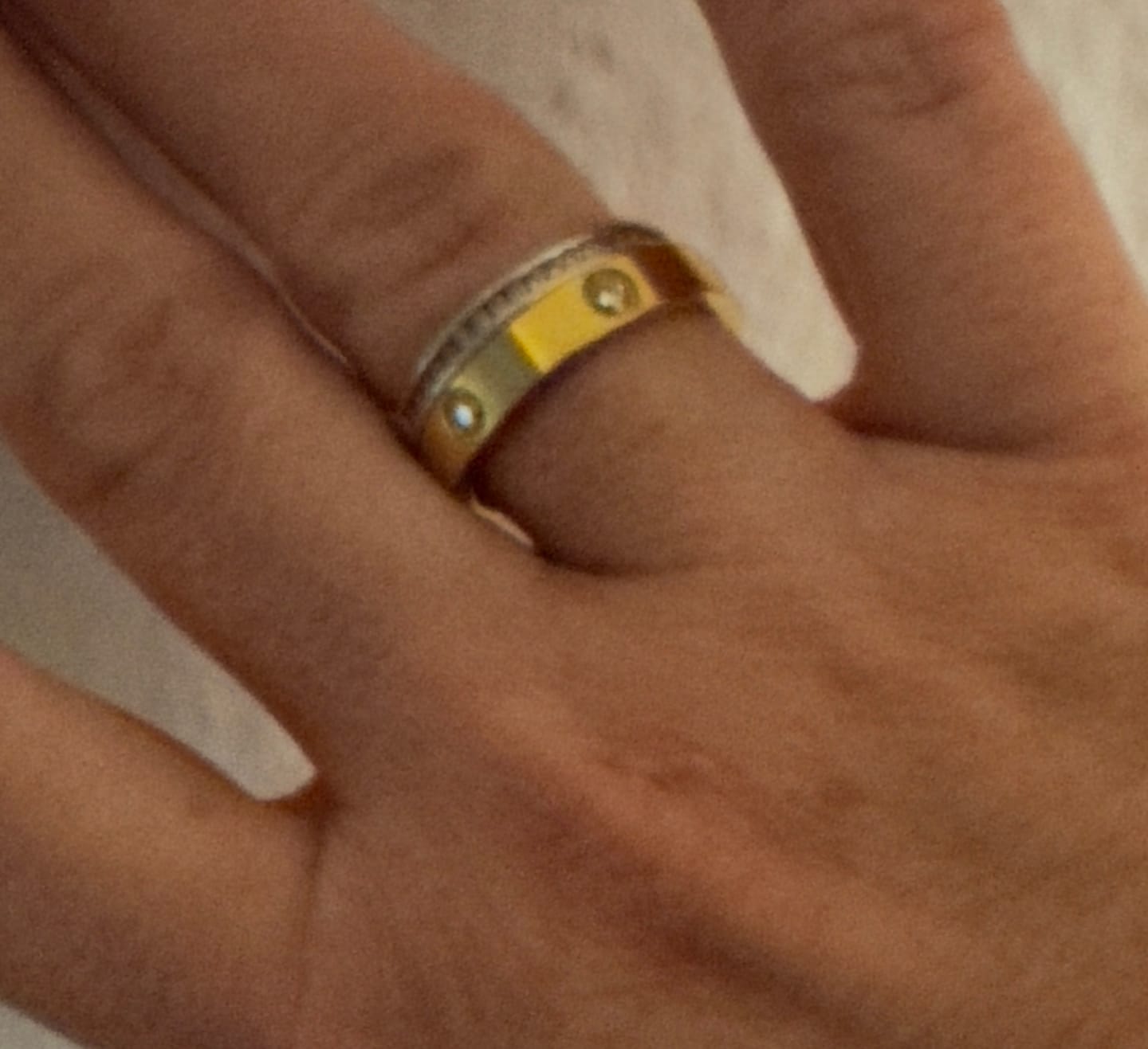 Customer photo review of Arianna Ring | 18K vergoldet