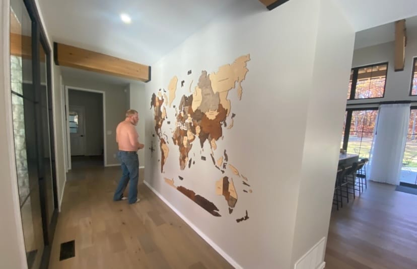 Customer photo review of Modern Living Room Wall Decor