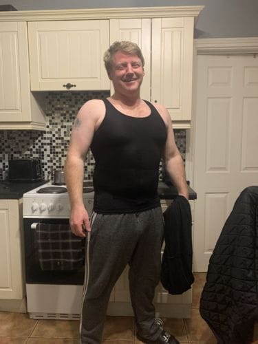 Customer photo review of Men's Tummy Control Total Body Shaping Tank Top | Buy 1 Get 1 FREE