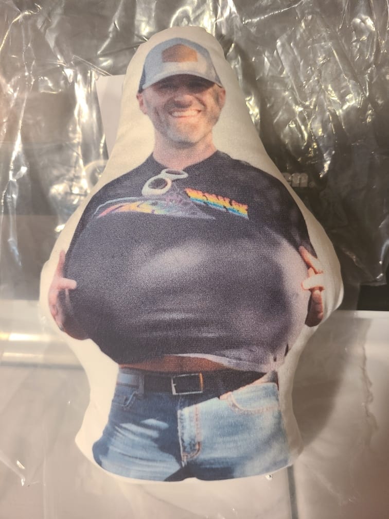Customer photo review of Custom Shaped Pillow with Loved One Picture of Person/Pet Personalized 3d Photo Pillow