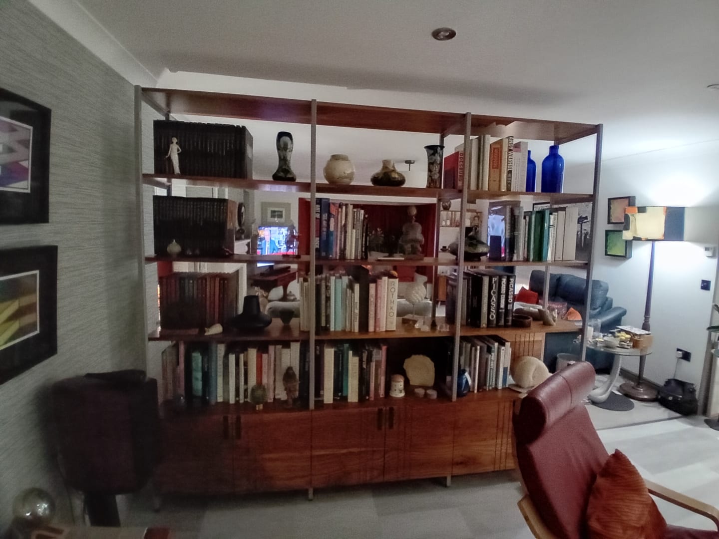 Customer photo review of Walnut Shelving Unit, Novo
