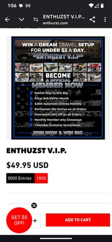 Customer photo review of ENTHUZST V.I.P.