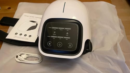 Customer photo review of Infrared Heated Knee Massager PRO