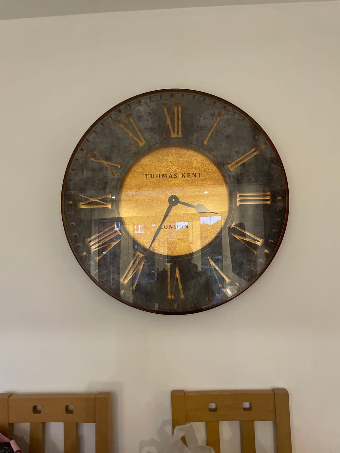 Customer photo review of Thomas Kent London. Florentine Star Wall Clock 30" (74cm) Gold. *PRE-ORDER DEL LATE NOV*