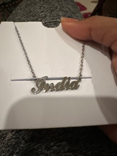 Customer photo review of Personalized Name Necklace