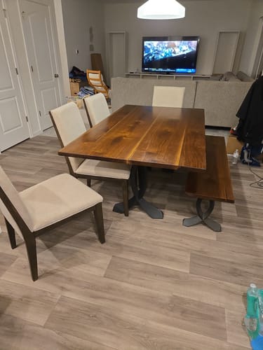 Customer photo review of Table Legs 423 Curva 28H Dining Furniture Legs