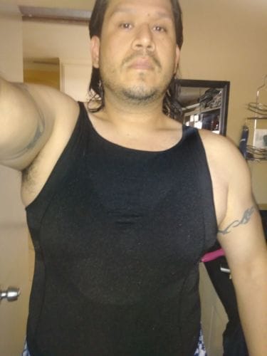 Customer photo review of Men's Tummy Control Total Body Shaping Tank Top | Buy 1 Get 1 FREE