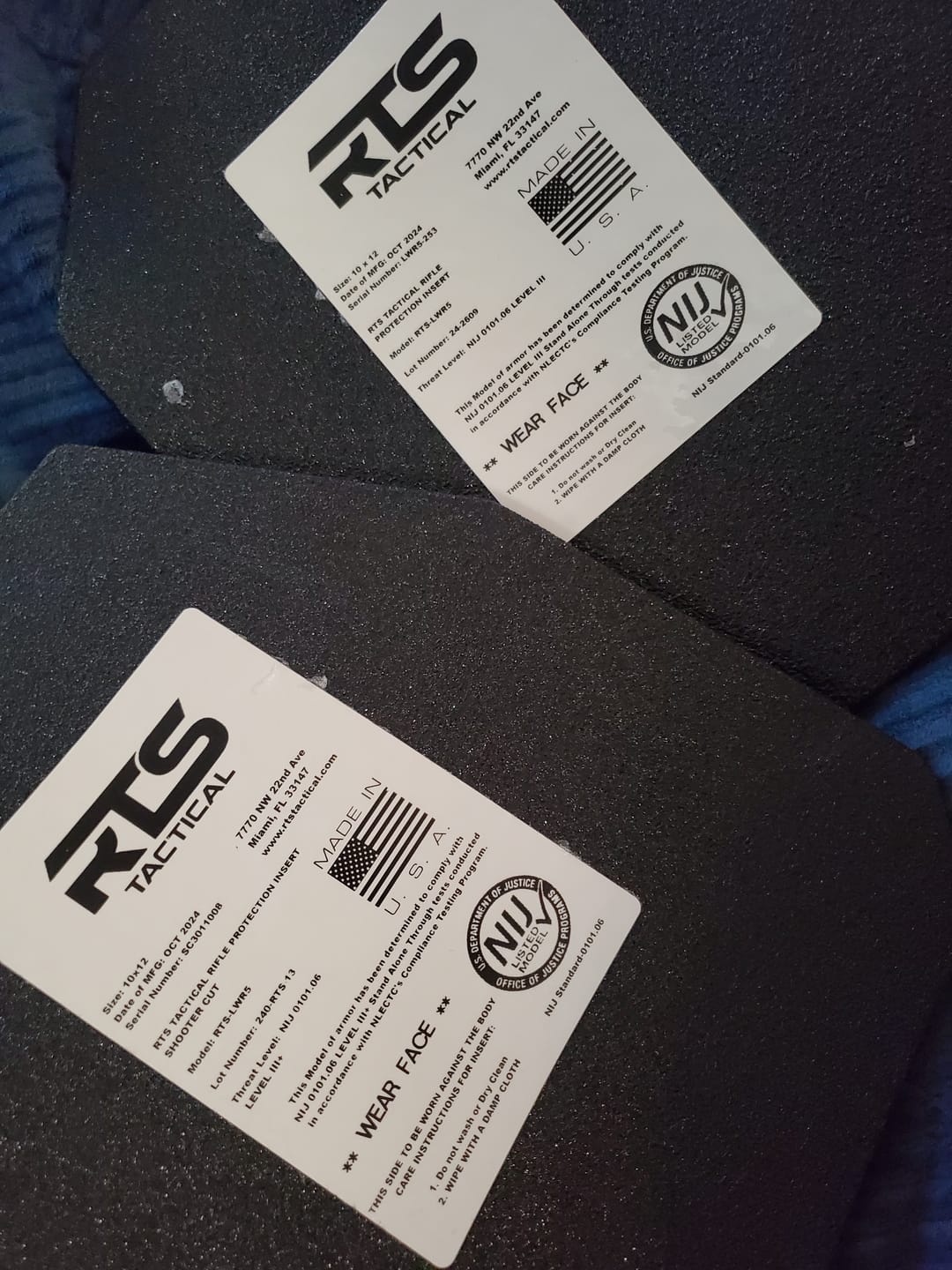 Customer photo review of RTS Tactical Advanced Sleek 2.0 Level III+ LWR5 Active Shooter Kit