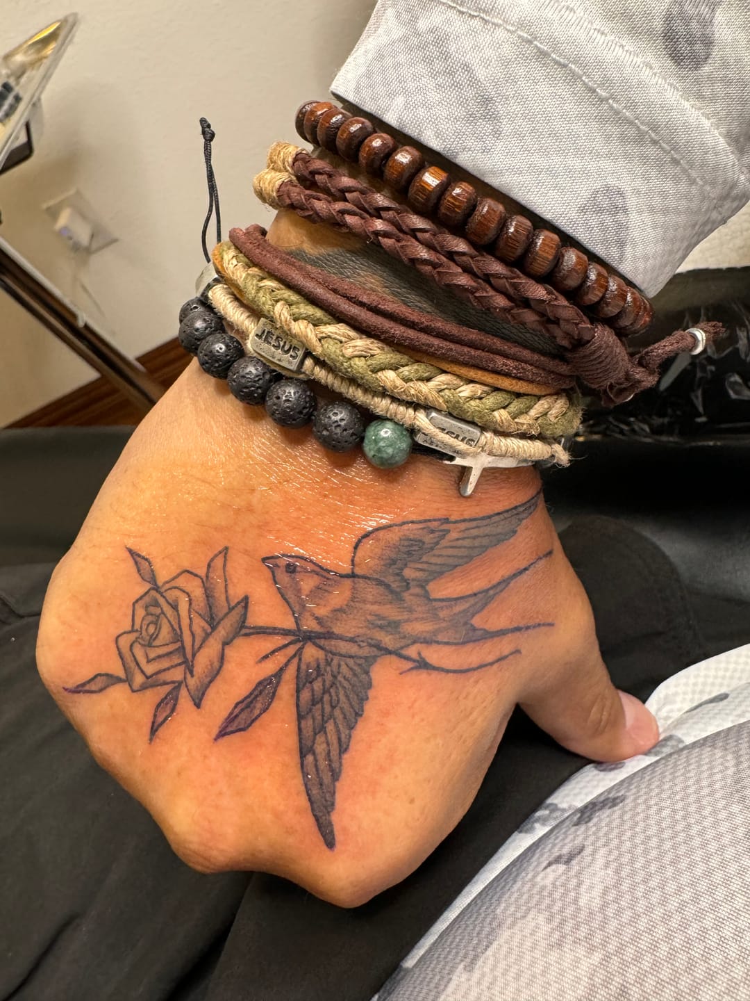 Customer photo review of Trinity Tribal WristPack- Jesus