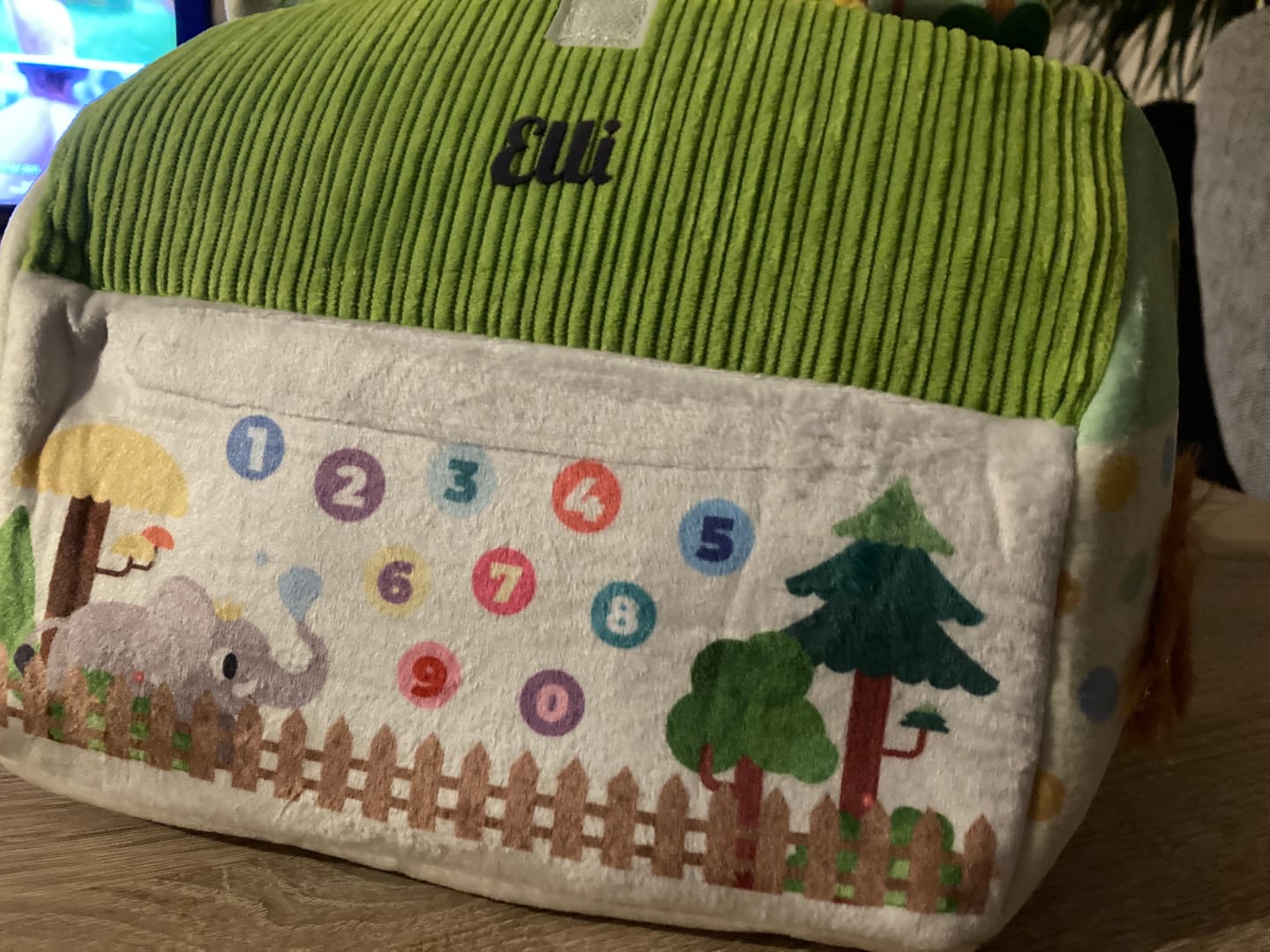 Customer photo review of Personalisierte Spielset zum Ersten Plüschspielzeug der Lustiges Zoo-Set
