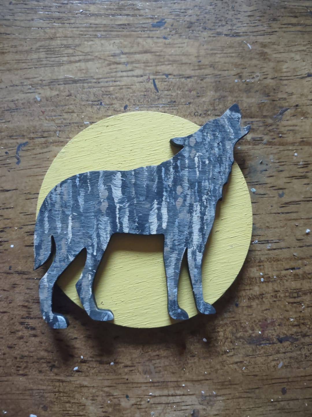 Customer photo review of Unfinished Wood Circle Round | Circle Blank | DIY Craft Cutout | Up to 36"