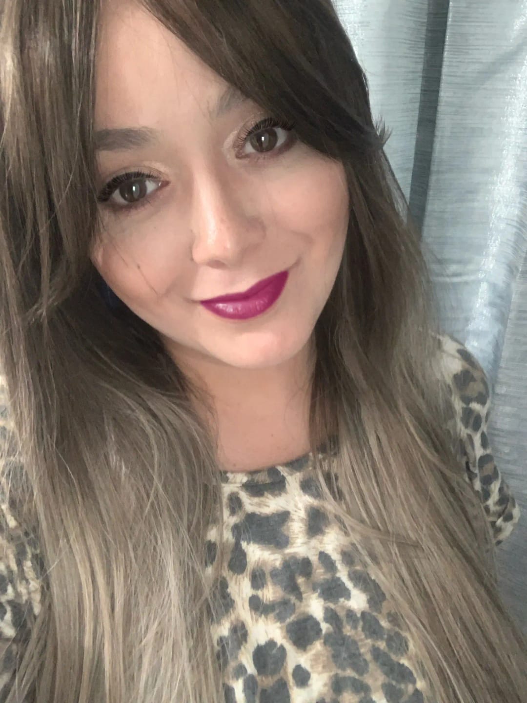 Customer photo review of Synthetic Wig Long Straight With Bangs — Pink White | KIMLUD