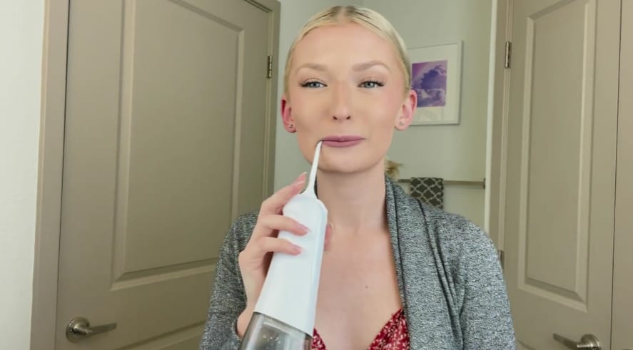 Customer photo review of Water Flosser For Teeth and Gum Cleaning
