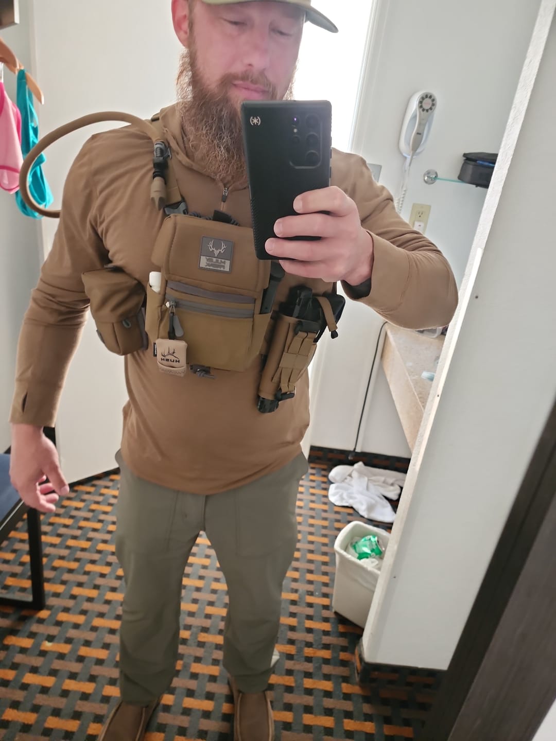 Customer photo review of Elite Merino Hooded Long Sleeve