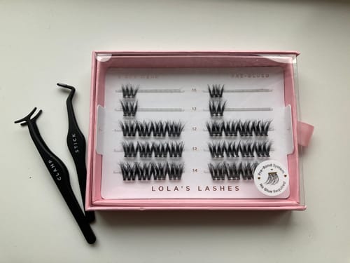 Customer photo review of Stick and Clamp Mini Lash Applicators