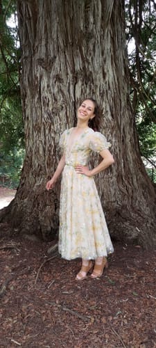 Customer photo review of Whimsical Blossom Lace Dress