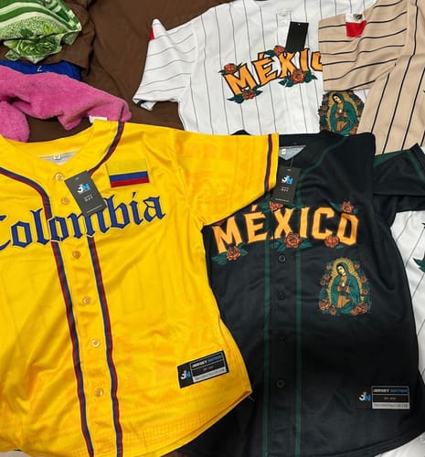 Customer photo review of Colombia Custom Baseball Jersey