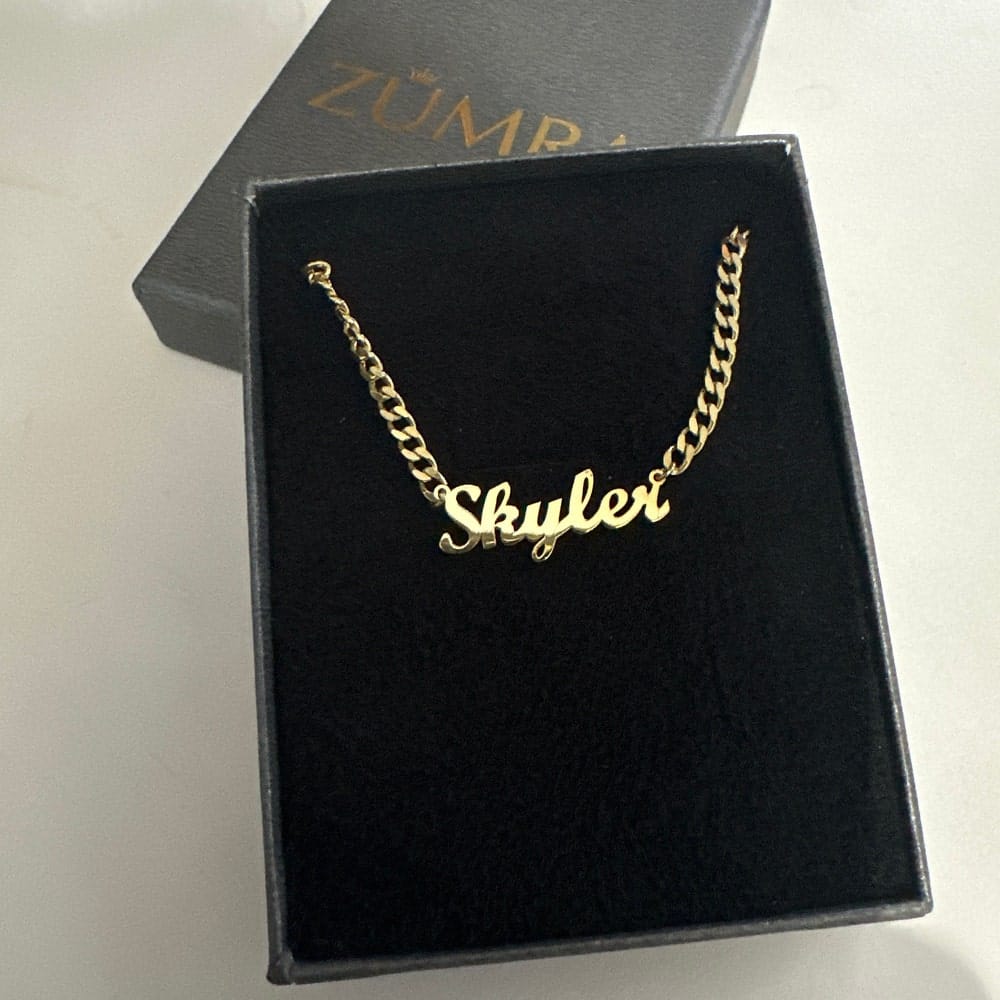 Customer photo review of Personalized Name Necklace