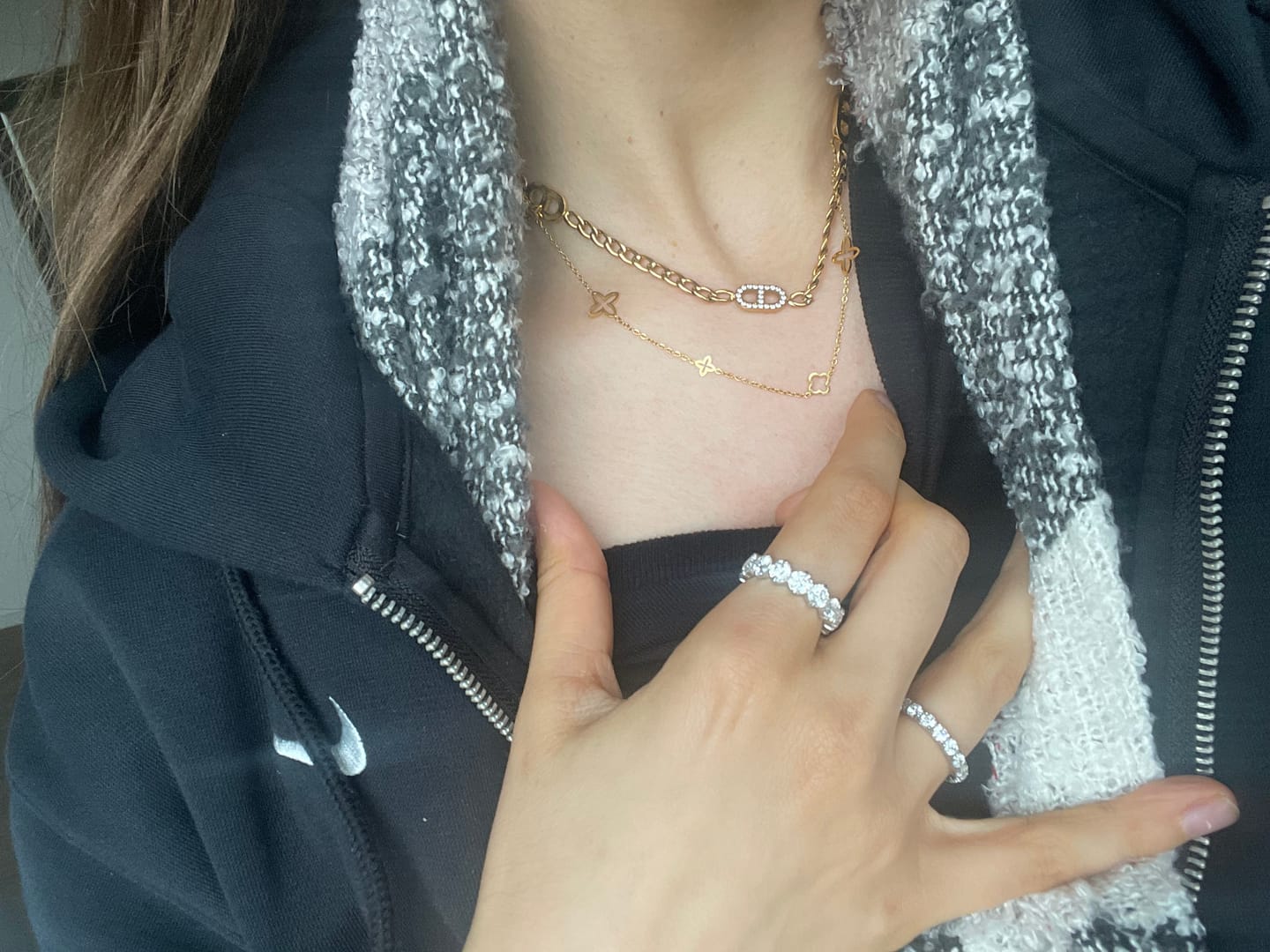 Customer photo review of Prestige 2 Halskette | 18K vergoldet